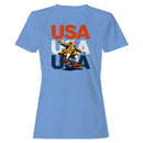 USA Founding Father Skateboarding Women's T-shirt