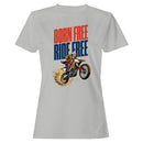 Born - Ride Free Patriotic Biker T-shirt