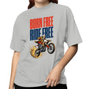 Born - Ride Free Patriotic Biker T-shirt