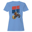 Born - Ride Free Patriotic Biker T-shirt