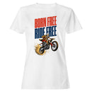 Born - Ride Free Patriotic Biker T-shirt