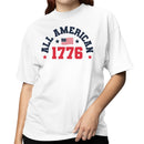 All American 1776 Patriotic USA Women's T-shirt