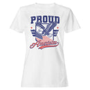 Women's T-shirt Proud American Eagle Flag