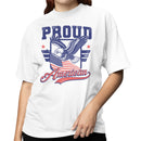 Women's T-shirt Proud American Eagle Flag