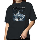 Nihilist Pixel Art Penguin Women's T-shirt