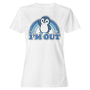 I'm Out Penguin Rainbow Humor Women's T-shirt