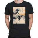 Nihilist Penguin Japanese Wave Men's T-shirt
