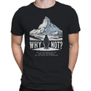 Penguin Mountain Wander Quote Men's T-Shirt