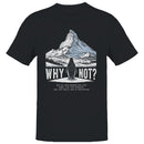 Penguin Mountain Wander Quote Men's T-Shirt