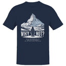 Penguin Mountain Wander Quote Men's T-Shirt