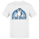 I'm Out Penguin Rainbow Humor Men's T-shirt