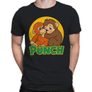 Punch Cartoon Monkey Men's T-shirt