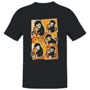 Men's T-shirt with Cute Monkey and Baby Hug Design