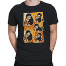 Men's T-shirt with Cute Monkey and Baby Hug Design