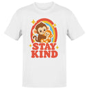 Stay Kind Cute Monkey Hug Men's T-shirt