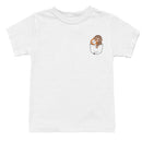 Youth's T-shirt with Pocket Monkey Stuffed Toy Design