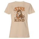 Stay Kind Monkey Hug Motivational Women's T-shirt