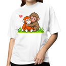 Pixel Monkey Stuffed Animal Women's T-shirt