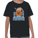 Sleeping Capybara Youth's T-shirt - I'll Deal With It Later