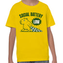 Social Battery Low Capybara Youth T-shirt