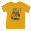 Capybara Knight Sword Shield Youth T-shirt