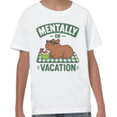 Mentally On Vacation Capybara Youth's T-shirt