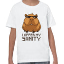 I Offer My Sanity Pixel Capybara Youth's T-shirt