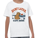 Surf Later Capy Mode Sunset Beach Youth T-shirt
