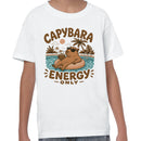 Capybara Energy Relaxing Pool Vibes Youth T-shirt