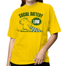 Social Battery Low Capybara Women's T-shirt