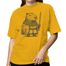 Capybara Knight Sword Shield Women's T-shirt