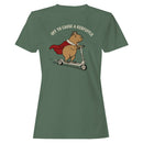 Off to Cause a Kerfuffle Capybara Women's T-shirt