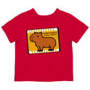 Toddler's Unbothered Since Birth Capybara T-shirt