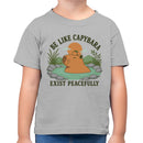 Toddler's T-shirt - Be Like Capybara, Exist Peacefully