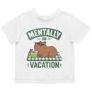 Toddler's T-shirt - Mentally On Vacation Capybara Quote