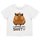 Toddler's T-shirt - I Offer My Sanity Pixel Capybara