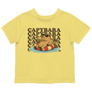 Toddler's Relaxing Capybara Pool Island T-shirt