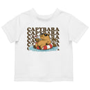 Toddler's Relaxing Capybara Pool Island T-shirt