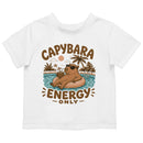 Toddler's Capybara Energy Relaxing Pool Vibes T-shirt