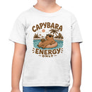 Toddler's Capybara Energy Relaxing Pool Vibes T-shirt