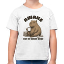 Toddler's T-shirt - Awake But At What Cost Capybara Coffee