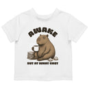Toddler's T-shirt - Awake But At What Cost Capybara Coffee