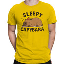 Sleepy Capybara Cute Animal Men's T-shirt
