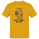 Men's T-shirt - Don't Worry Be Capy Relaxed Capybara