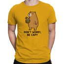 Men's T-shirt - Don't Worry Be Capy Relaxed Capybara