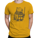 Capybara Knight Sword & Shield Men's T-shirt