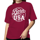 Born In The USA Patriotic Women's T-shirt