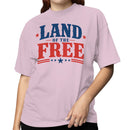 Land of the Free Patriotic Quote Women's T-shirt