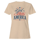 Women's T-shirt God Bless America Stars Design