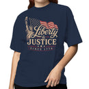 Liberty and Justice Since 1776 Women's T-shirt
